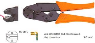 Konektorovací kleště HS-06FL na boční konektory (Kleště HS-06FL na neizolované úhlové fastony 6,3mm)