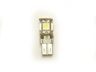 LED 12V 5W W2,1x9,5d čirá SMD 3W s eliminací chybových hlášení CANBUS (není určeno pro provoz na pozemních komunikacích)