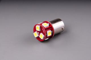 LED 6V 5W BA15s čirá 8xLED 5050