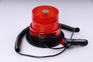 Maják LED magnetický 12V-24V oranžový 40 SMD 5730