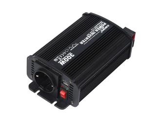 Měnič napětí z 12V DC na 230V AC 300W trvale + USB