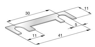 MTA Pojistka plechová 40A 41mm (0200300)