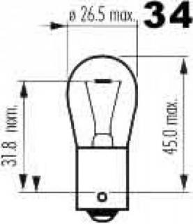 NARVA P21W 24V 21W BA15s HD