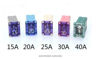 Pojistka 32V / 15A šedá / 2270678 (J-CASE MICRO FUSE 32V 15A )