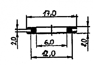 Průchodka gumová  6/12 mm (pro plech 2 mm)