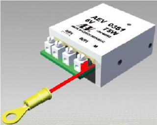 Regulátor napětí 6V/75W AEV 0361P  kostra + pól (AEV0361P Regulátor dynama  6V/75W kostra + pól)