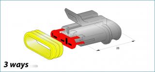 SUPERSEAL těleso D3 44.23660 (SRS1,5/F03 bez konektorů)