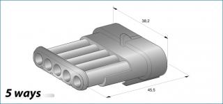 SUPERSEAL těleso K5 44.23690 (SRS1,5/M05 bez konektorů)