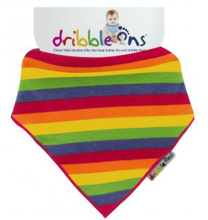 Dribble Ons DESIGNER slintáček/šátek - Duha (Rainbow)