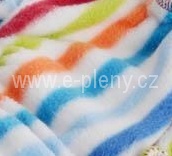 Ella's house Bum Liners - separační pleny fleece 3ks - Pruhy (Cool Stripe)