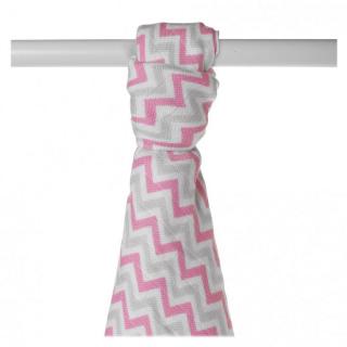 Kikko bambusová osuška 90x100 - Scandinavian - Baby Pink Chevron