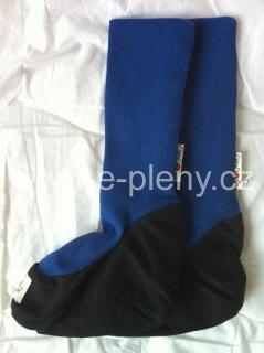 Manymonths rukavičky s palcem MERINO - Tmavě modré 3-5 let (Winter Fjord Blue)