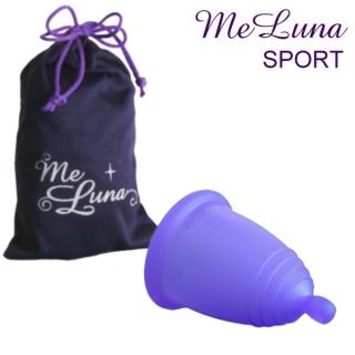 MeLuna menstruační kalíšek Sport s kuličkou - Fialový vel. L