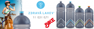 Zdravá lahev 0,5l - BIKE Hory červené