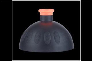 Zdravá lahev náhradní víčko - Černá/fluo oranžová