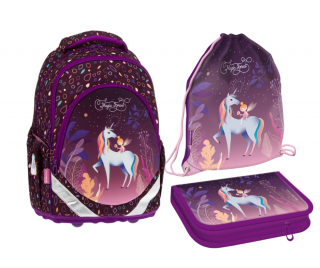Ars Una školní batoh pro prvňáčka v setu - Magic Forest