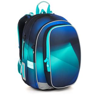 Dvoukomorový modrý školní batoh Topgal MIRA 23019