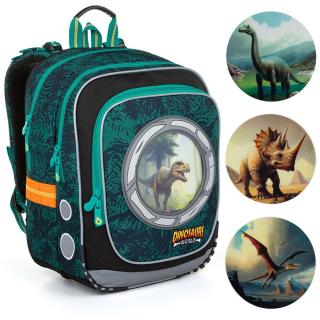 Lehoučký batoh Topgal s dinosaury ENDY 23039