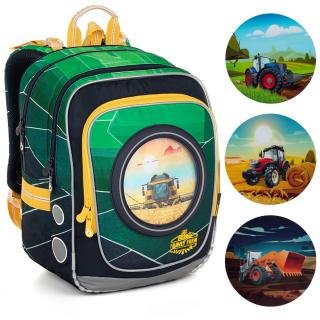 Lehoučký batoh Topgal se zemědělskými stroji ENDY 23015