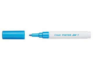 Pilot Pintor - Popisovač - Tenký hrot (F) Barva: metalická modrá