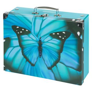 Skládací školní kufřík Baagl - Butterfly s kováním