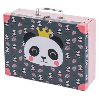 Skládací školní kufřík Panda