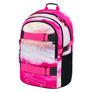 Školní batoh Baagl - Skate Pink Stripes