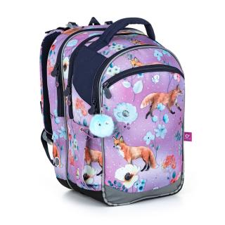 Školní batoh Topgal s liškami COCO 22006