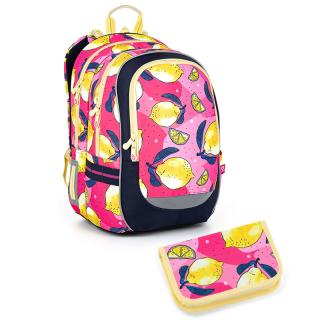 Školní lehký batoh Topgal s citronky CODA 22010 SET SMALL