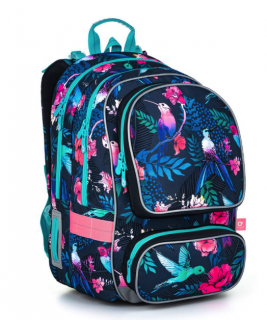 Školní objemný batoh Topgal s kolibříky ALLY 22007