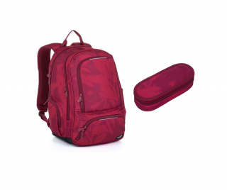 Studentský batoh Topgal s liliemi SURI 23022 SET SMALL