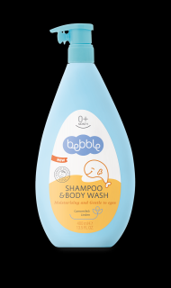 Dětský šampon a mycí gel s heřmánkem a lípou Bebble, 400 ml