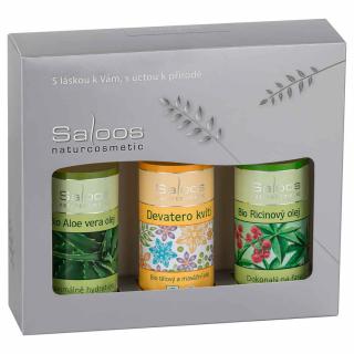 Kosmetická dárková sada Saloos - Ricin & Aloe vera & Devatero kvítí