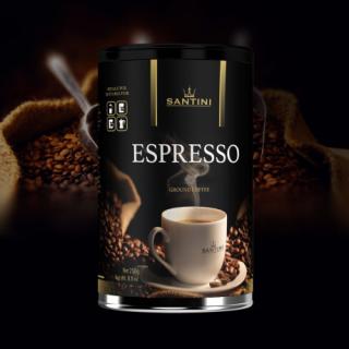Santini espresso - mletá káva 250g, plech Etiketa: Klasik