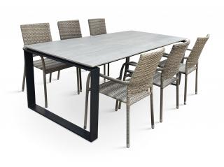 Zahradní jídelní set stůl Strong + 6x židle PARISka