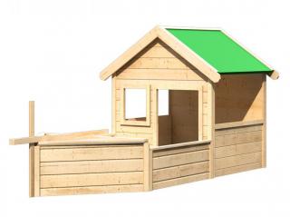 Dětský dřevěný domek LOĎ (Dětský zahradní dřevěný domek)