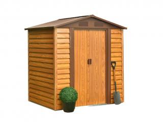 Plechový domek 193x152 WOOD  LG2300 (Zahradní plechový domek)