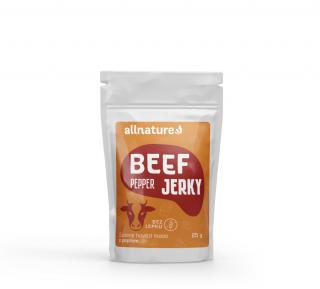 Allnature BEEF pepper jerky - sušené hovězí maso s pepřem 25g