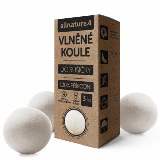 Allnature Vlněné koule do sušičky 3 ks