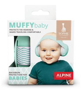 Alpine Muffy Baby Chrániče sluchu pro miminka Barva: Zelená