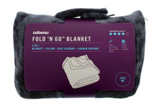 Cestovní deka z mikrovlákna Cabeau Fold'n Go™ Barva: Šedá