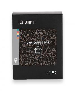 Drip it Ochutnávkové balení kávy ve filtru Množství v balení: 5 káv