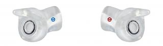 egger ePRO-ER špunty do uší na míru 1 pár Barva tlumících filtrů: Modrá (levé ucho) / Červená (pravé ucho), Úchyt: s úchytem, Utlumení (SNR): 15 dB