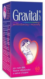 Gravital® - multivitaminy pro těhotné a kojící ženy - 60 tbl.