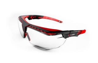 Honeywell Avatar OTG ochranné brýle - čiré (červené obroučky)