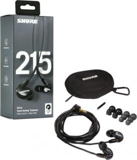Shure SE215-EFS - In-Ear sluchátka Barva: Černá