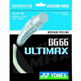 Badmintonový výplet YONEX BG 66 ULTIMAX - 10 m Barva: Bílá