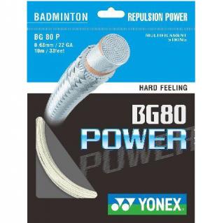 Badmintonový výplet YONEX BG 80 POWER - 200 m Barva: Bílá