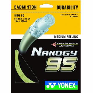 Badmintonový výplet YONEX NANOGY 95 - 10 m Barva: stříbrná