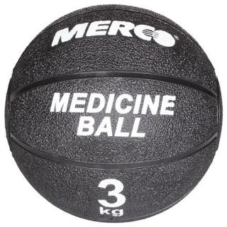 Black gumový medicinální míč Hmotnost: 3 kg